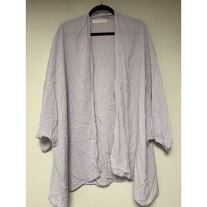 HDH BASICS By Hackwith Design House Lavender Kimono Cardigan One Size Made USA